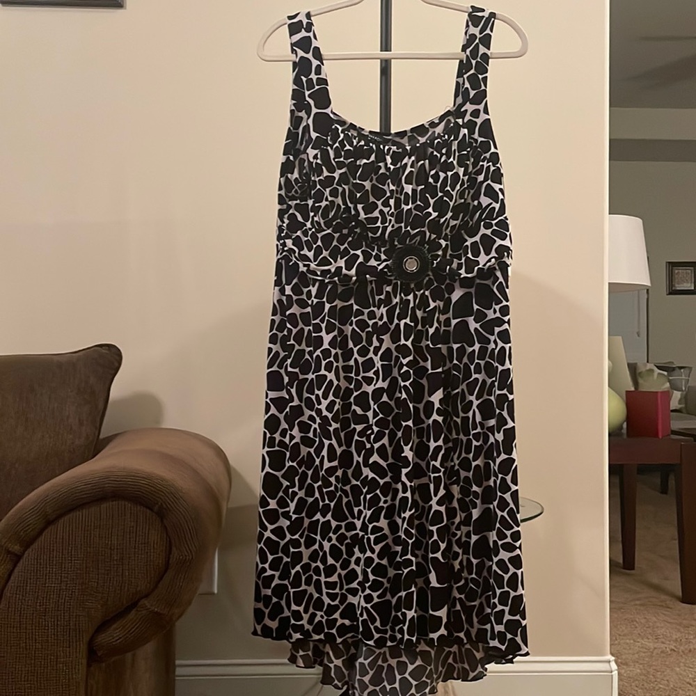 Black & White Fit & Flare Dress